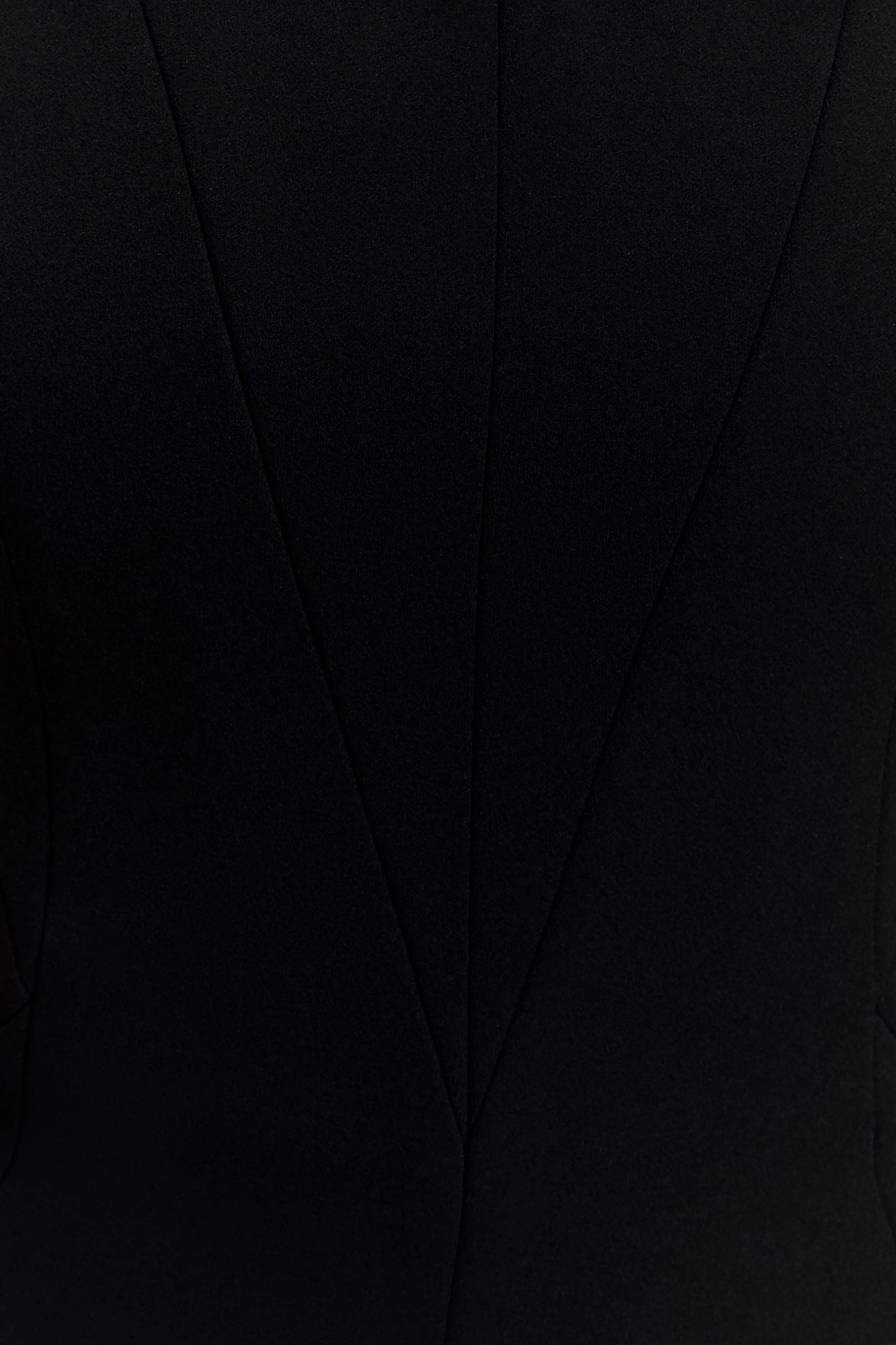 Kalila Strapless Crepe Maxi Dress - Black